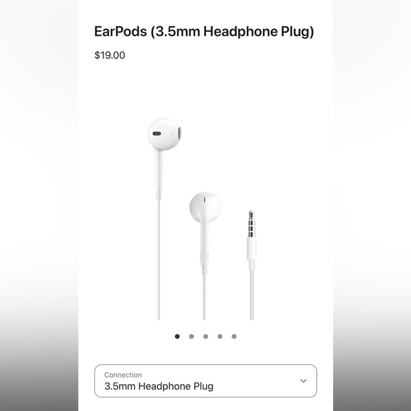 NEW Apple Wired White EarPods (with 3.5mm Headphone Plug) - Set of 3 - Picture 2 of 4